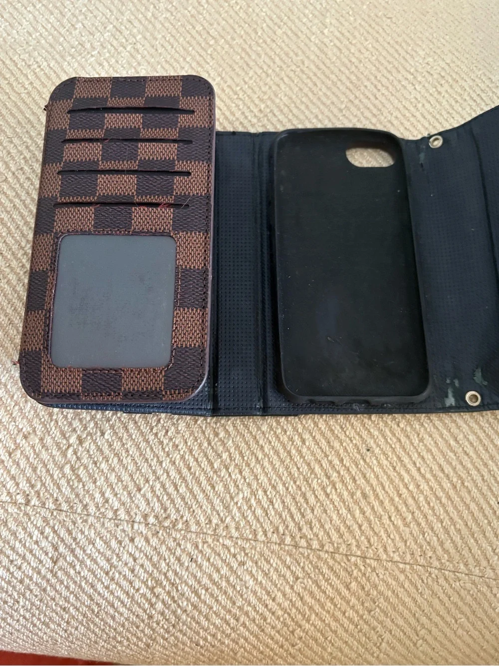 Brown & Black Phone Case Wallet